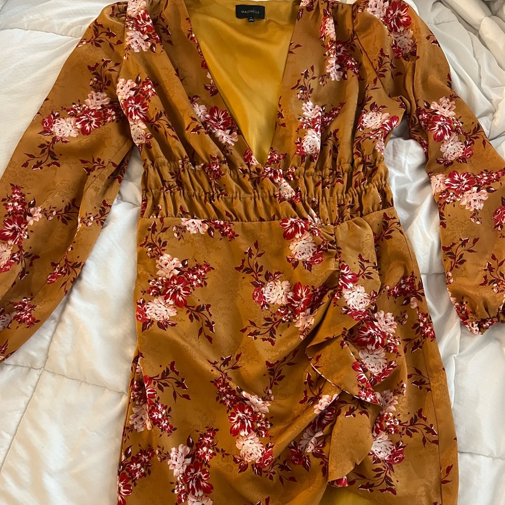 Beautiful Majorelle brown floral dress in size Medium